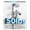 ODesign 2 Tier Stainless Steel Anodized Aluminum,Height-Adjustable Rustproof Shower Caddy