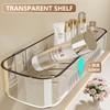 Halyuhn Acrylic Bathroom Shelves 2Pack, 14" Clear Adhesive Shower Shelves
