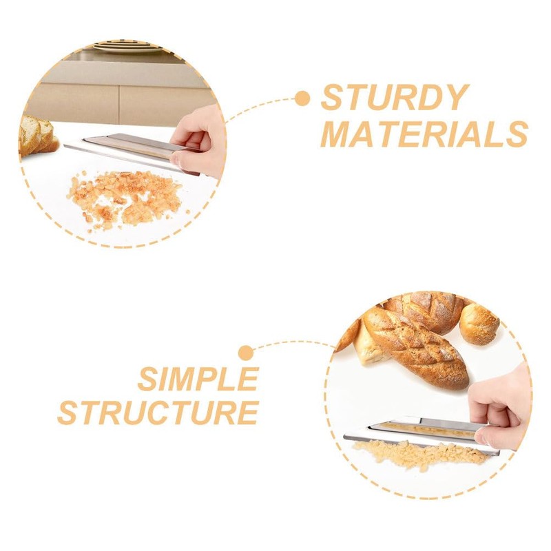 Luxshiny Bread Scraper 5.51 Inch Stainless Steel Counter Scraper for