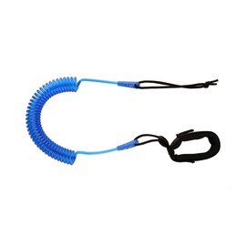 Leliafleury Blue Surfboard Leash, Surf SUP Board Leash, TPU Coiled Sup Leash, Paddle Board Ankle Strap for All Water Sport Surfboard
