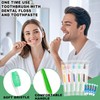 HAIFOTRVA Disposable Toothbrushes with Toothpaste and Floss,10 Pcs 3 in