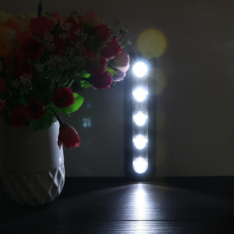 WeFoonLo Pack of 4, DIY Stick on 5 LED Touch
