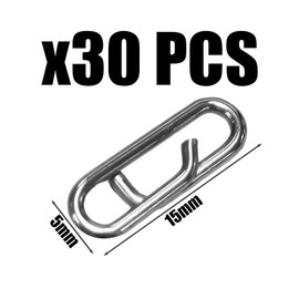 RNSKFG 30 Fishing Gear Connection Buckles, Mini Metal Buckles, Fishing Accessories, Quick Replacement Buckles, Small Fishing Equipment.