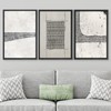 SIGNWIN Framed Canvas Print Wall Art Set Black White Industrial