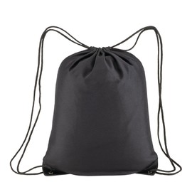 Artexia Gym Sack Sports Backpack Gym Sack Sport Gym Swimming Drawstring Bag Waterproof Travel Shoes School Nursery Children Adults Unisex, Black, 38x42cm