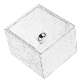 WOONEKY Cotton Puff Holder Cotton Swab Container Wall Vanity Cosmetics Storage -Saving