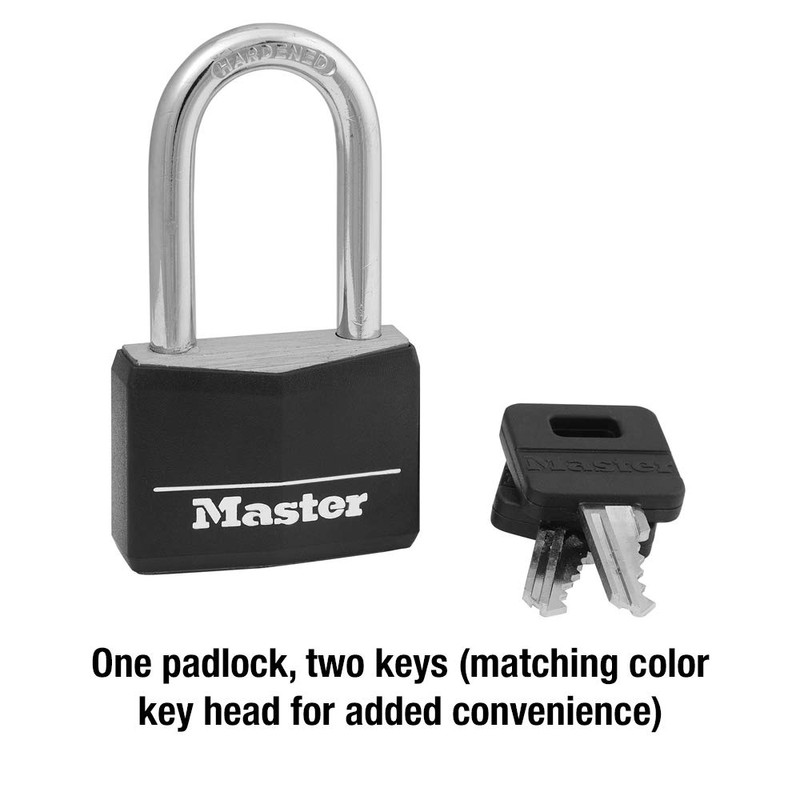 Master Lock Black Covered Aluminum Lock, Gym Locker Lock with