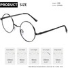 Joopin Blue Light Filter Glasses Men's Round Glasses Computer Glasses