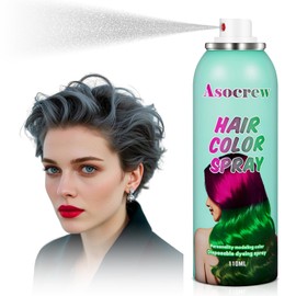 Ascrew Gray Root Touch Up Hair Color Dye,Grey Temporary Hair Color Spray,Hair Wax Dye Pomades,Washable Hair Coloring Natural Hair Strong Style Gel Cream Hair Dye for Party,Hollowen,Cosplay(Gray)