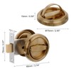 PATIKIL Round Recessed Door Lock, Stainless Steel 304 Hidden Recessed