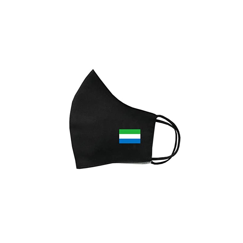 Sierra Leone Flag cotton Face Mask Protective Covering Washable Reusable