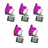 ESUPPORT Car Purple Cover Purple LED Light Rokcer Toggle Switch
