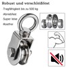 Pulley Wheel with 2 Bearing, Cable Pully Block Heavy Duty