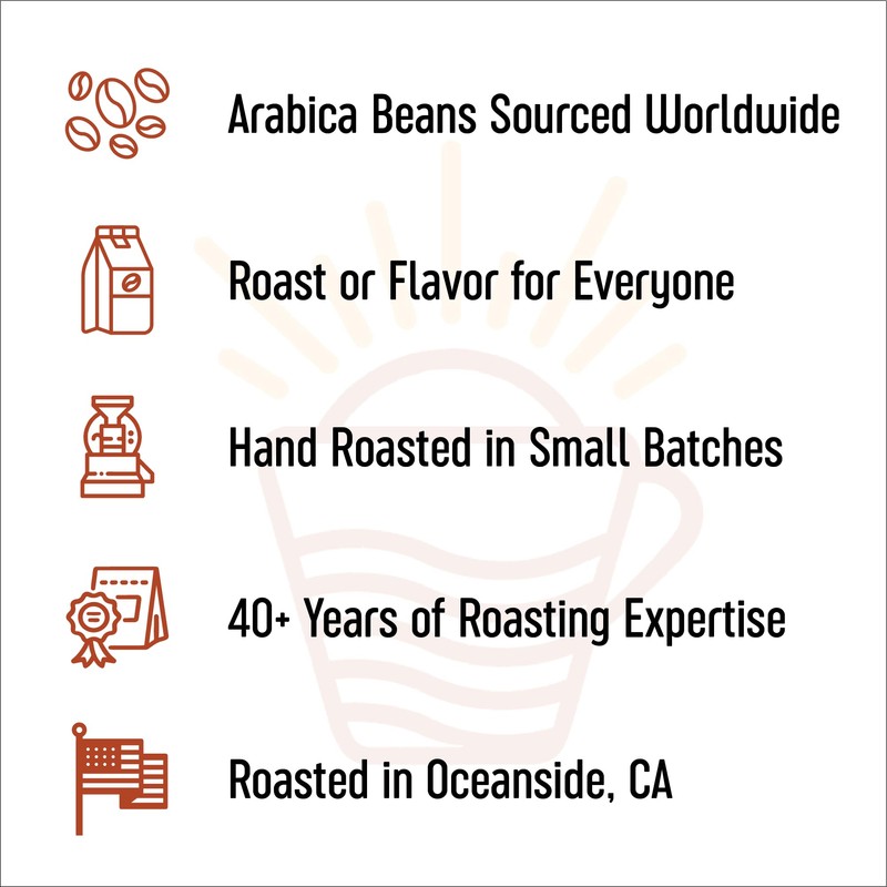 San Diego Coffee Hazelnut, Medium Roast, Ground Coffee, 16-Ounce Bags