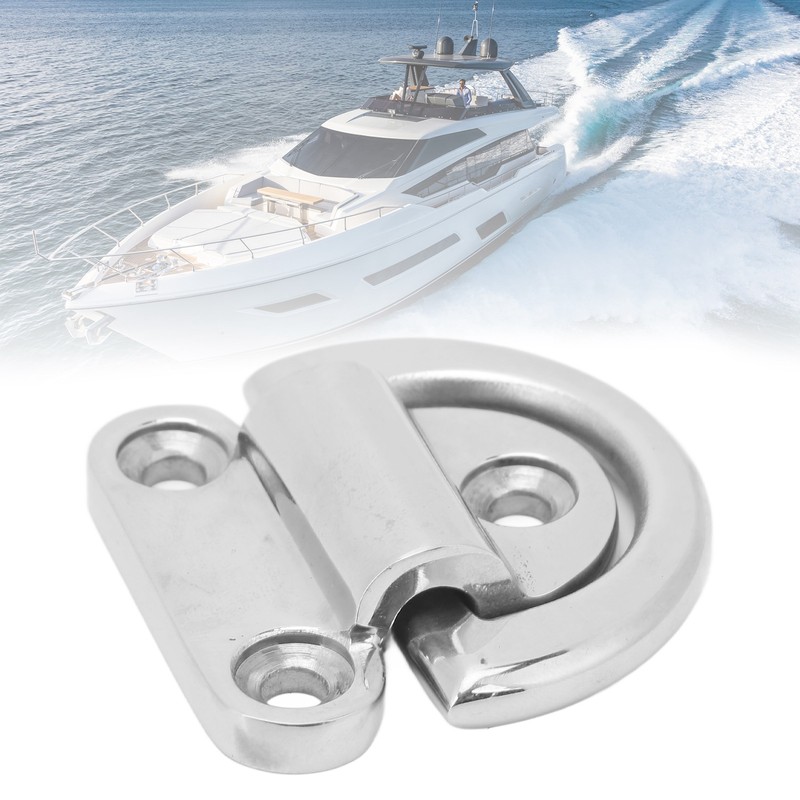 Marine Folding Pad Eye 316 Stainless Steel Marine Grade Accessory