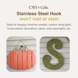 CWI Gifts 1.5" Low Profile No Hole Hook, Gray