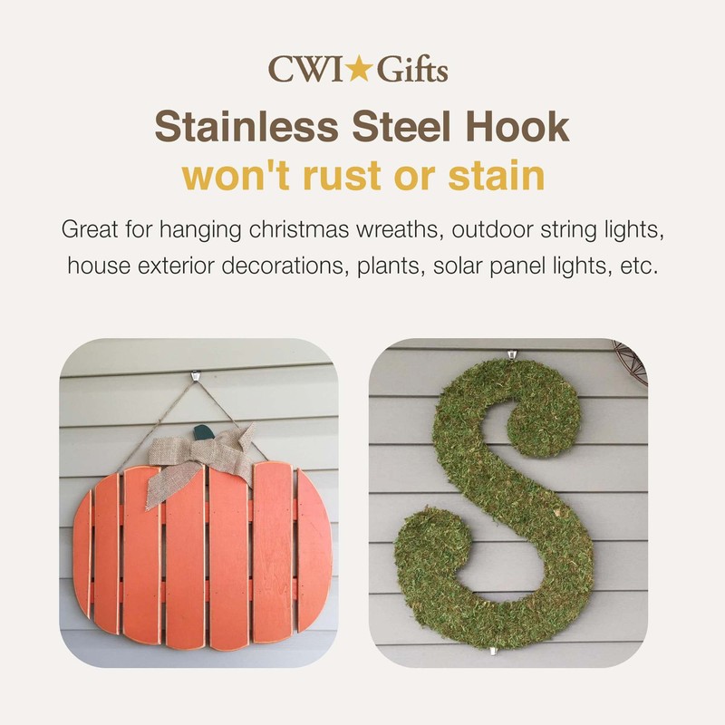 CWI Gifts 1.5" Low Profile No Hole Hook, Gray