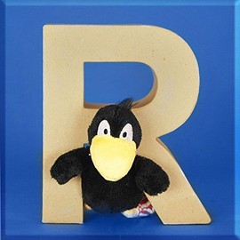 Letter R Raven – Magnet 5 x 5 cm Decoration for Kitchen or Bedroom – Available in three colours