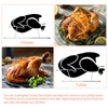 Durable Stainless Steel Chicken&Turkey Roasting Rack with Brush, 2 in