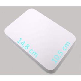 25 Cards DIN A6 10.5 x 14.8 cm 350 g/m² White Blank Postcards with Rounded Corners Coloured Card Craft Paper Craft Cards