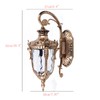 DDBESSIC Outdoor Wall Light Fixtures Bronze Exterior Wall Lantern 20.5"