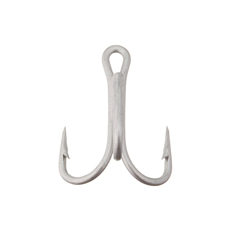 Mustad Treble 5X Strong Hook (25 Pack), Durasteel, Size 2