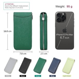 CONTACT'S FAMILY Portable Watch Travel Case Watch Pouch Watch Storage Bag Organizer (GREEN) For Men and Women