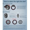 Felixstory 8.5x2.0 Inch Scooter Solid Tire, Off road, Explosion-proof,50/75-6.1 Replacement