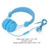 3.5mm Wired Headset with Mic Stereo Foldable Adjustable Headband Inline