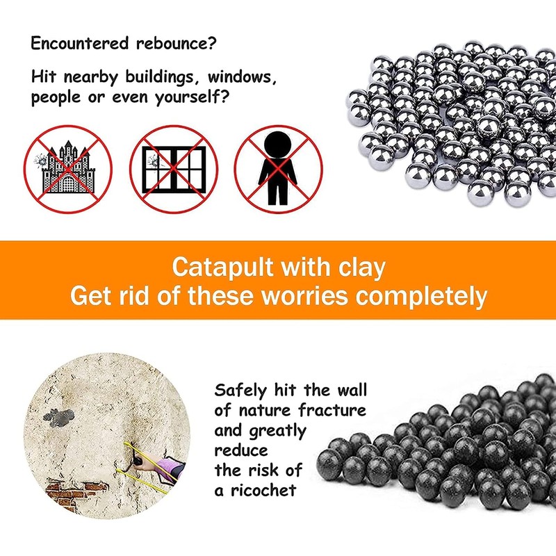 Pack of 600 Mud Balls, 8 mm Clay Balls, Hard