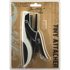 Tiny Attacher by Tim Holtz Idea-ology, 6-3/4 Inches, Includes 100 Staples, Plastic and Metal, TH92800