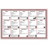Laminated Bar Cocktail Mixed Drink Recipe Chart - Top 25