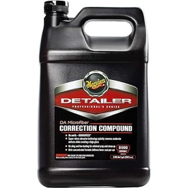 Meguiar's DA Microfiber Correction Compound D30001 - Pro Car Scratch Remover, for use with a DA Polisher and Microfiber Cutting Disc, Remove Swirls, Water Spots, Oxidation, and More, 1 Gal, 128 Oz