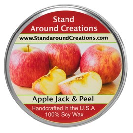 Premium 100% Soy Tureen Candle - 8 oz. - Scent: Apple Jack & Peel - A Scent of Apples and Oranges Blended w/Cinnamon, Clove, Nutmeg. Contains Essential Oils.