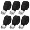 zeyedemo 6PCS Ratchet Tie Down Straps Heavy Duty Lashing Straps