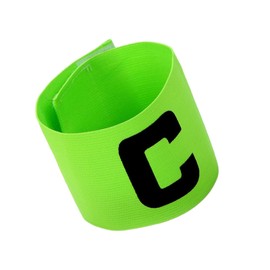 TZMFHD Captains Armband, Kids Captain Armband Football, Elastic Sports Arm Band, Adjustable Junior Captains Armband Adult for Soccer, Hockey, Rugby Competition (Fluorescent Green)