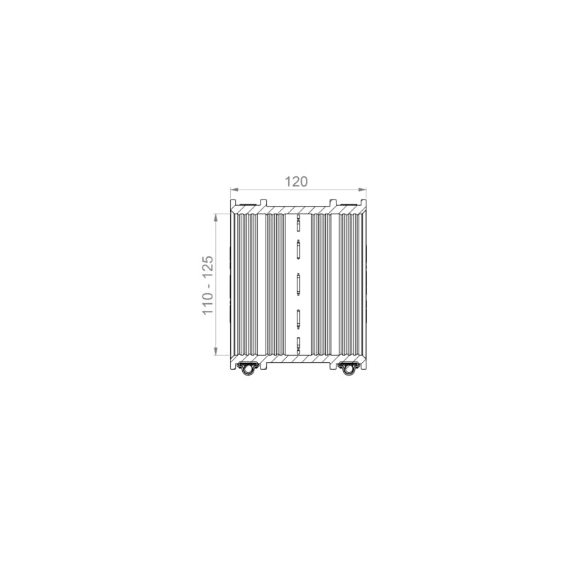Crassus Hose Adapter CDC, Black, CRA14029