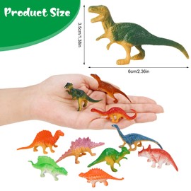 FANTESI 24 Stück Dinosaurier Figuren, Dinosaurier Spielzeug Klein Dino Figuren Mini Dinosaurier Figuren Sammlung Dinos Spielzeug