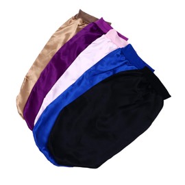 TOVINANNA 5pcs Long Hair Satin Elastic Sleep Long Sleep Bonnet Long Satin Cap Satin Sleep Hat Sleeping Hair Bonnet Long Braids Bonnet Satin Sleep Cap Loose Sleeping Cap