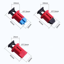 Circuit Breaker, Miniature Circuit Breaker Lockout MCB Lockouts Safety Device, Locks Out Virtually All Miniature ISO/DIN Circuit Breakers Universally (A)