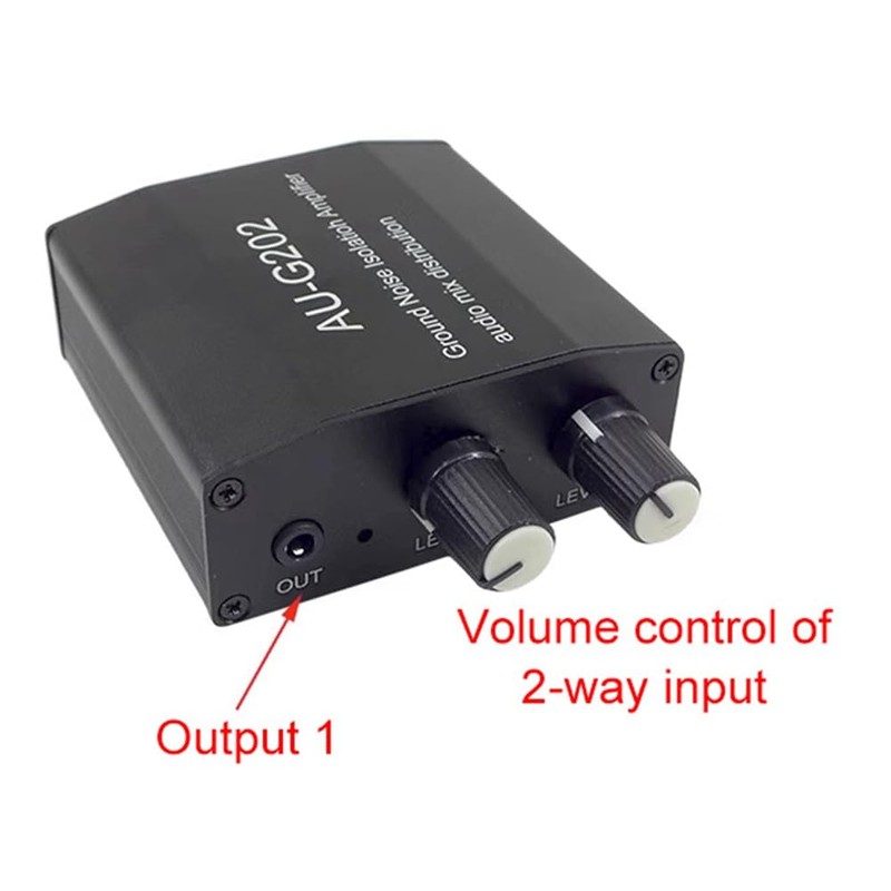 Byttlerom AU-G202 Ground Loop Noise Isolator Audio Mixer Audio Mixer