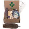 Spiritual Items - Lavender Flower Smudge Stick ~ Abalone Shell