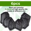 Betonex 6 pc Flagstone Molds ABS 2mm - Reusable Paver