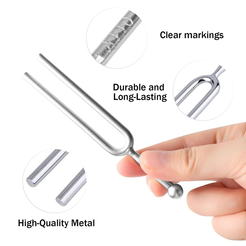 Ryaupy Aluminium Alloy Tuner - Standard A440 Tuning Fork -