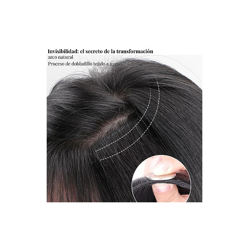Extensiones de Cabello Ondulado con Clip 2 Piezas 45 cm