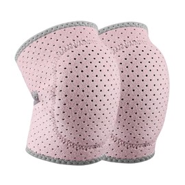 Yeanifeana Thick Cushioned Knee Pads for Work Sports Running Cycling Gardening, Anti-Slip & Impact Protection Design with Breathable Adjustable Straps, Universal Knee Guards for Men Women Dance Fitness (Pink)