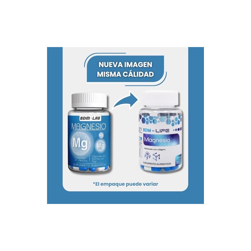 BDM LAB Magnesio 30 caps Suplemento alimenticio