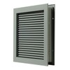 National Guard L700Rx12X12 Louver, 12" x 12",Gray