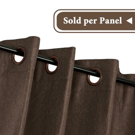 H.Versailtex - Cortinas oscurecedoras con aislamiento térmico, peso pesado, textura de lino, cortinas de arpillera, para recámara/sala