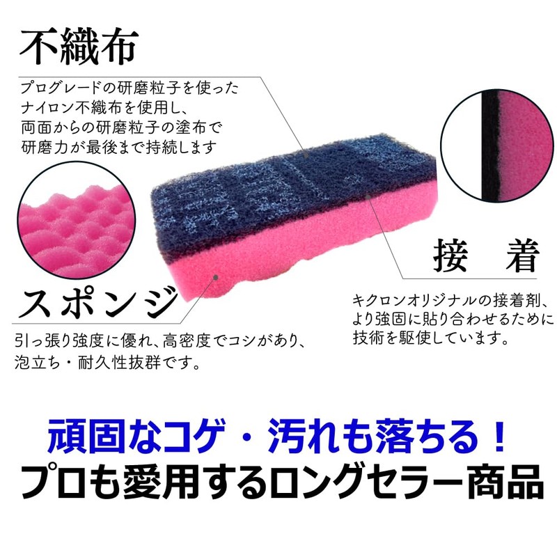 Kyclone A Slim Antibacterial Kitchen Sponge, Pink, 1 x 2,